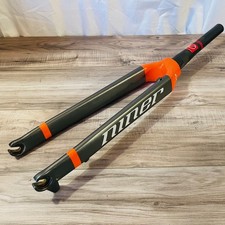 Niner RLT 9 Carbon 700C Forcella Conica 220 Sterzo QR Grigio Arancione BASSO CHILOMETRAGGIO