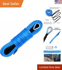 Lightweight 14 X 50 Synthetic Winch Rope For Atvutv - 10000 Lbs Strength