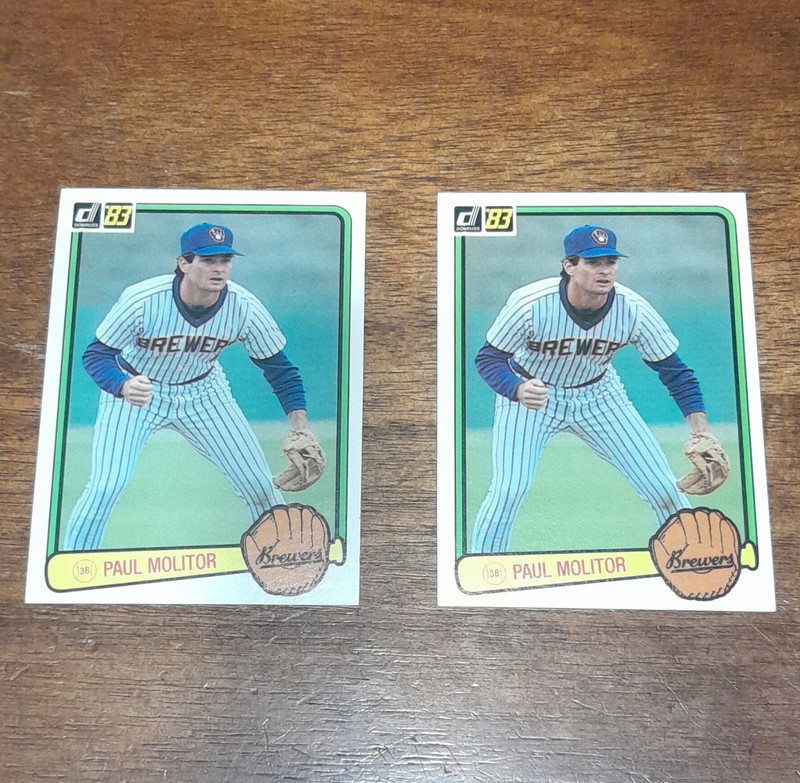 Donruss 1983 Paul Molitor Milwaukee Brewers MLB Card Lot - 4 Cards