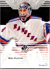 Mike Dunham #60 2003-04 Upper Deck SP Authentic New York Rangers