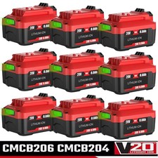 For Craftsman V20 Battery 20 Volt 8.0Ah Lithium Ion 20V CMCB205 CMCB204 3500mAH