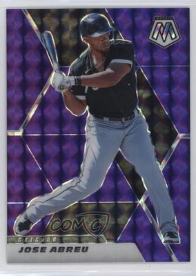 2021 Panini Mosaic Purple Mosaic Prizm 1/49 Jose Abreu #77 14x1