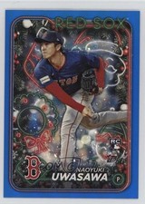 2024 Topps Holiday Blue Metallic Glitter Naoyuki Uwasawa #H37 1h98