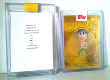 2025 Pixar Gold 24 Carat kt Karat JOY #24K-7 1/1 Redemption