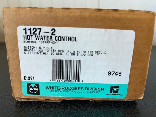 Interruptor de control de agua caliente White Rodger 1127-2: S.P.D.T Rango: 100-240°F - Imagen 2 de 8