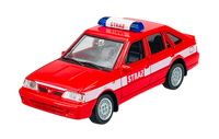 Welly Polonez Caro Plus Feuerwehr Rot 1:43 Die Cast Metal Model Neu Kasten 44024