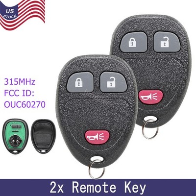 2 Replacement for Pontiac Torrent Saturn Outlook Vue XL-7 Remote Car Key Fob 3B