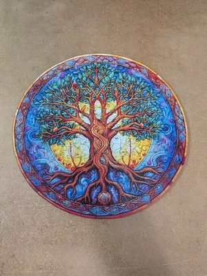 Tree of Life Shaped Wooden Jigsaw Puzzle - 141 Piece Wooden Puzzle - Complete - Image 1 of 4
