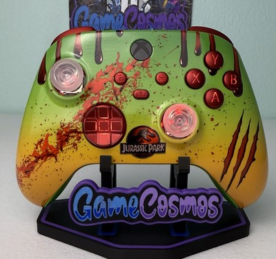 Jurassic Park RGB LED Custom Wireless Controller for Xbox or PC