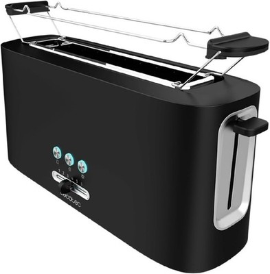 Cecotec Toast&Taste 1000 Extra Doppelschlitz-Toaster 980W, schwarz