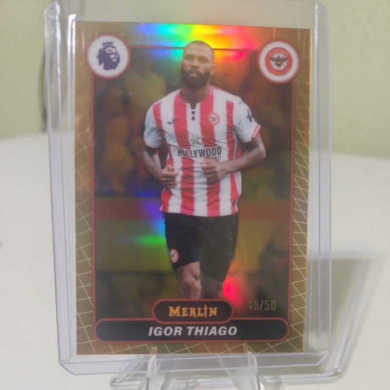 2026 Topps Merlin Premier League Igor Thiago Gold  /50 Brentford 
