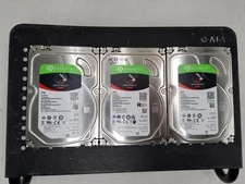 LOT OF (3) Seagate IronWolf ST3000VN007 3.5" 3TB SATA
