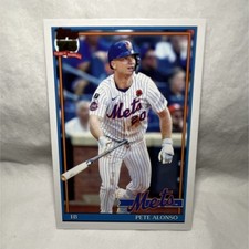 Topps 2026 Series 1 Pete Alonso #T91-12 Insert 1991 75th Anniversary Mets MLB