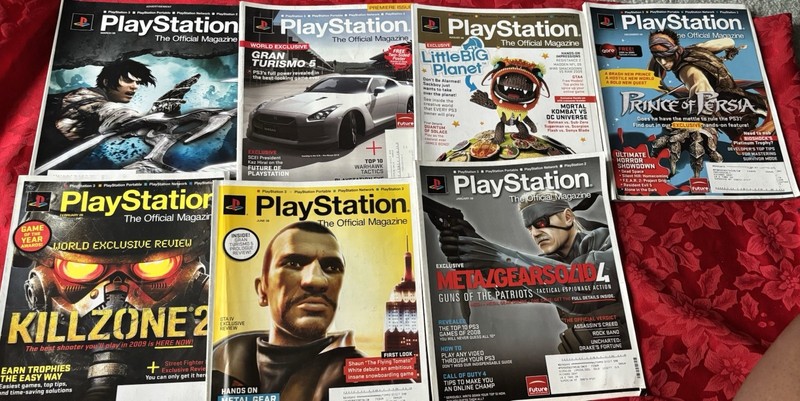 7 Play Station Magazine. Feb 09,June 08 Jan 08,August 08,December 08,March 08.