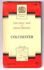 COLCHESTER - Ordnance Survey One Inch Map (Seventh Series) cloth