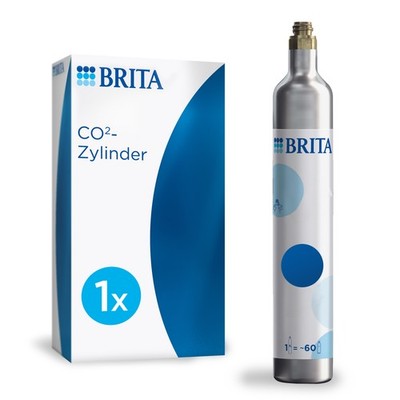 BRITA Universal CO2-Zylinder 60L für Wassersprudler mit Schraubsystem