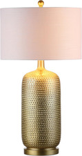 Sophia 30" Gold LED Table Lamp - Modern Glam Bohemian Nightstand Accent