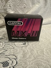 Capital MX-II Vintage 35MM Film Camera 50MM Lens And Case Set NEW