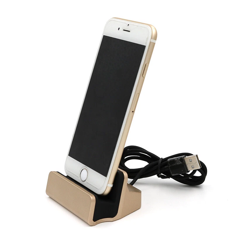 Base de sincronización de carga soporte estación soporte cargador para iPhone 11 X Max 8 7 6 5 iPad - Imagen 3 de 4