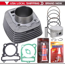 Cylinder Piston Gasket Top End Rebuild Kit for Yamaha Grizzly YFM350 348cc 9.2:1