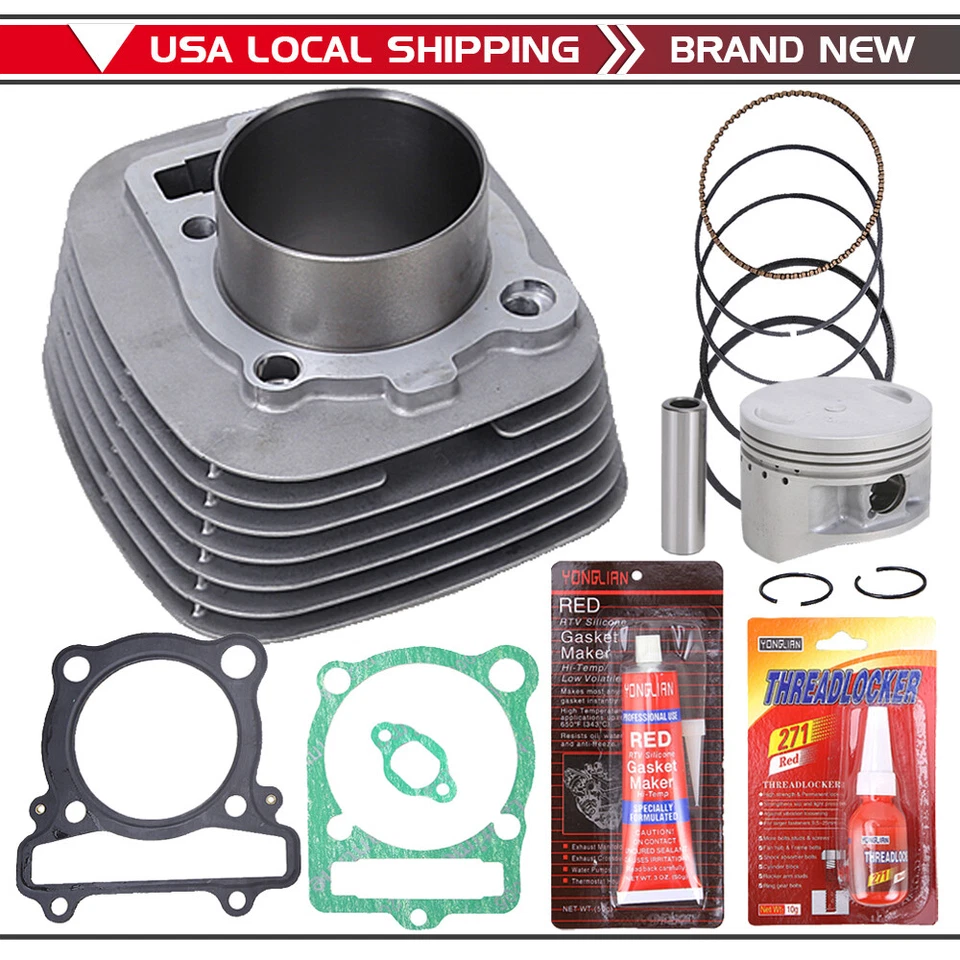 For Yamaha Moto-4 350 Cylinder Piston Gasket Top End Kit Set 1987-1995 87-95 ATV Foto 3 de 4
