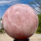 101.64LB Natural Crystal Pink Rose Chakra Quartz Sphere healing ball Specimen — photo 7