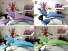 Dental Unit Chair Cover Sleeves Stool Protector PU Headrest Backrest Cushion
