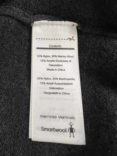 Smartwool Sweater Mens L Gray Striped Merino Wool Blend Pullover Crewneck NWT - Picture 6 of 9