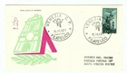ITALIAN REPUBLIC ENVELOPE FDC VENETO AIRMAIL L. 100 1971 WITH ARRIVAL STAMP