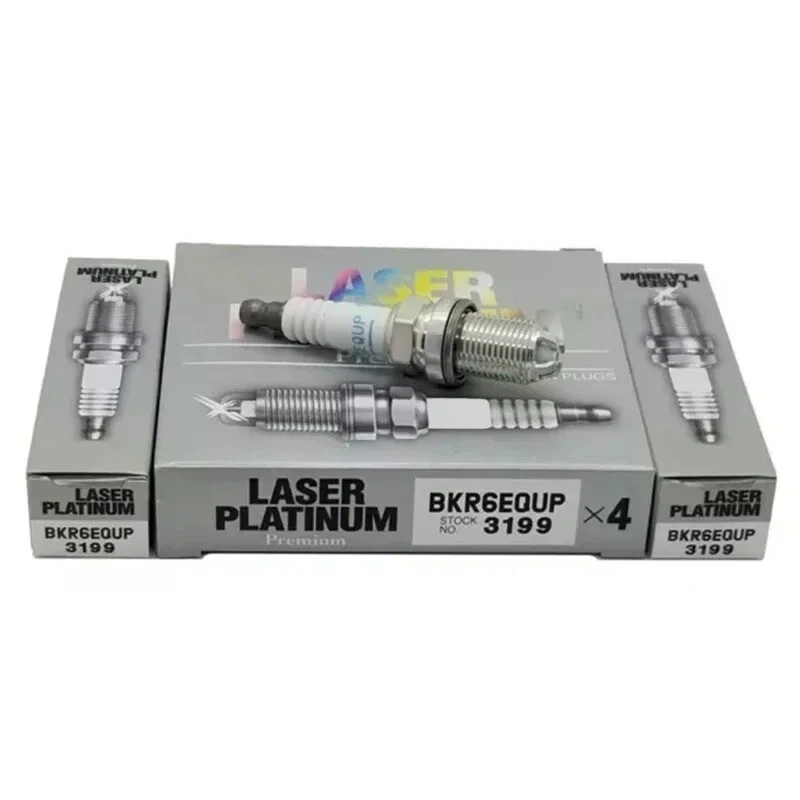 4 piezas bujías NGK BKR6EQUP 3199 para BMW Serie 3 E46 Serie 5 E39 E60 X3 X5 - Imagen 4 de 4