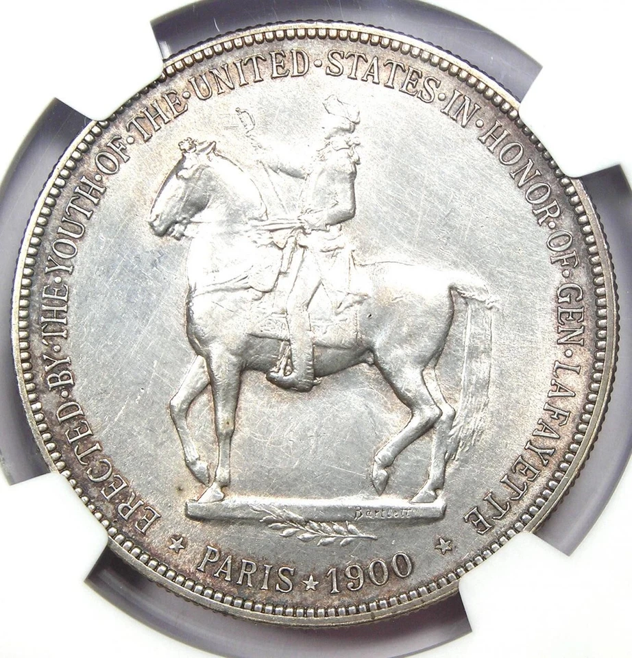 1900 Lafayette Silver Dollar $1 Coin - Certified NGC Uncirculated Detail UNC MS - Image 4 of 4