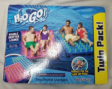 H2O GO Double Drifter Lounge Twin Pack Bestway USA NEW UNUSED Vintage 2017