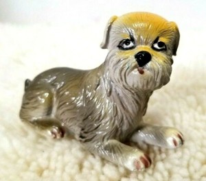 Vintage New-Ray Soft Rubber Tibetan Spaniel Dog Toy Figure