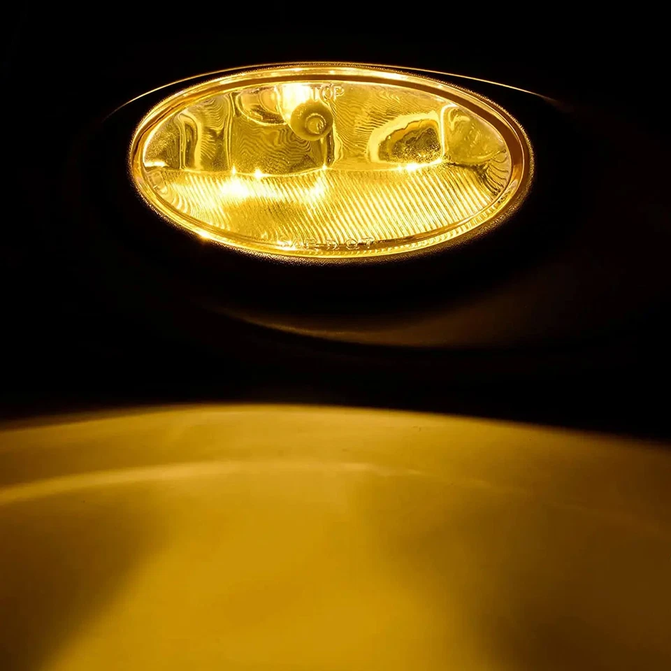 Fit 2002 2003 2004 Acura RSX Pair Yellow Lens Driving Fog Lights Lamps w/wiring - Image 2 of 4