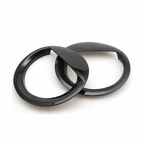 2X Front Angry Eyes Style Light Headlight Trim Cover For Jeep Patriot 2011-2017 - Picture 5 of 6