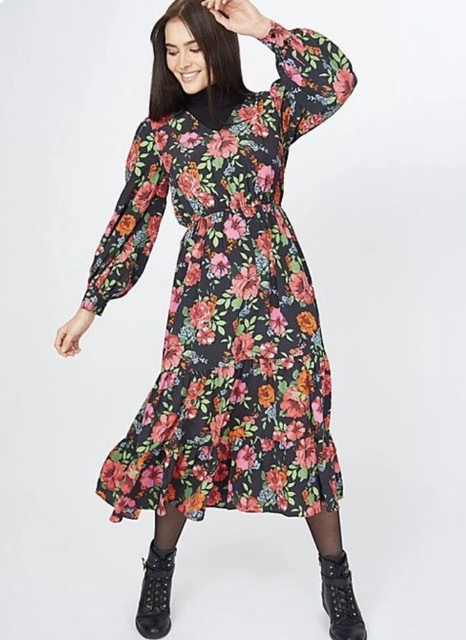 Long sleeve top midi summer dress