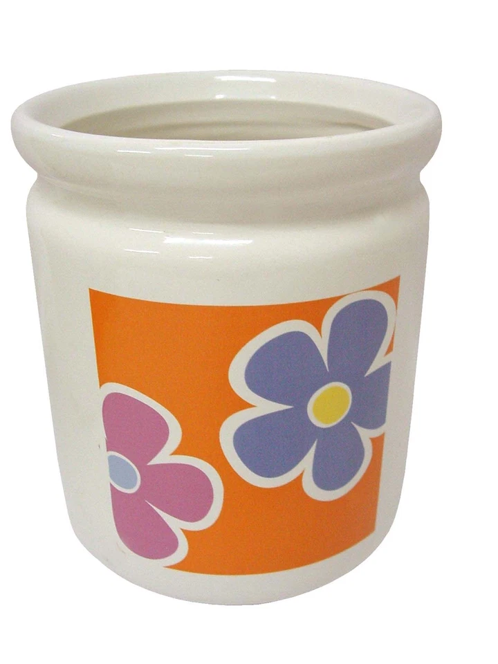 (33790) JARRON FLORERO CERAMICA NARANJA PEQUEÑO - Imagen 1 de 1