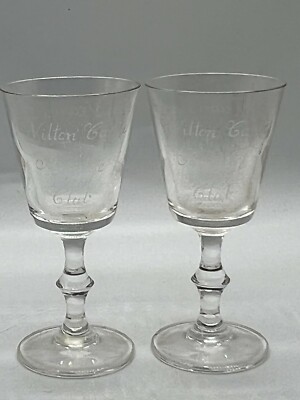 VINTAGE WILTON CASTLE BRIDGE CLUB 4ER TEAMS 1999 PAAR SHERRY PORT GLÄSER