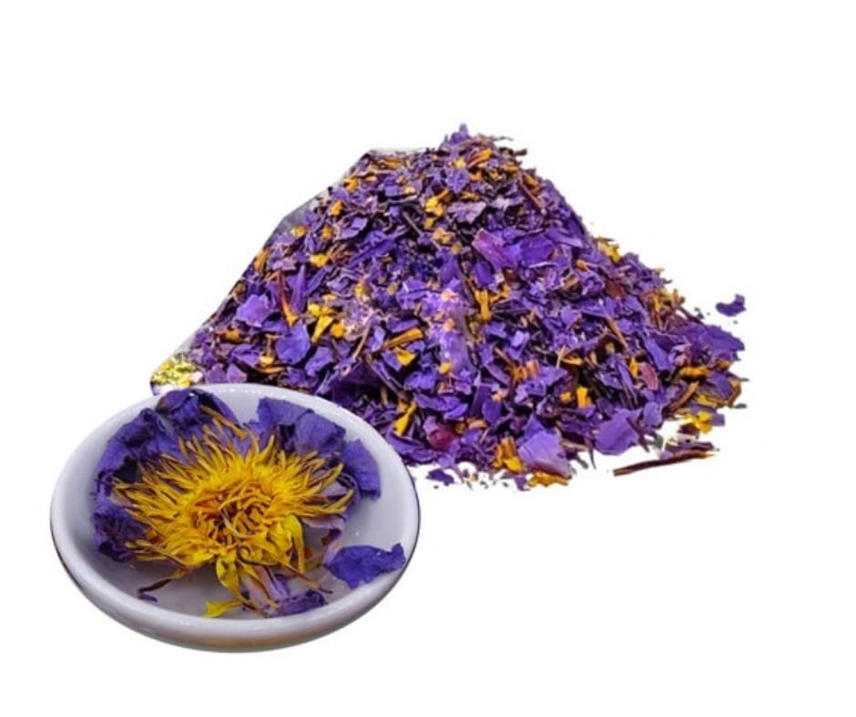 100% Natural Organic Blue Lotus Powder Nymphaea Caerulr – Herbal ...