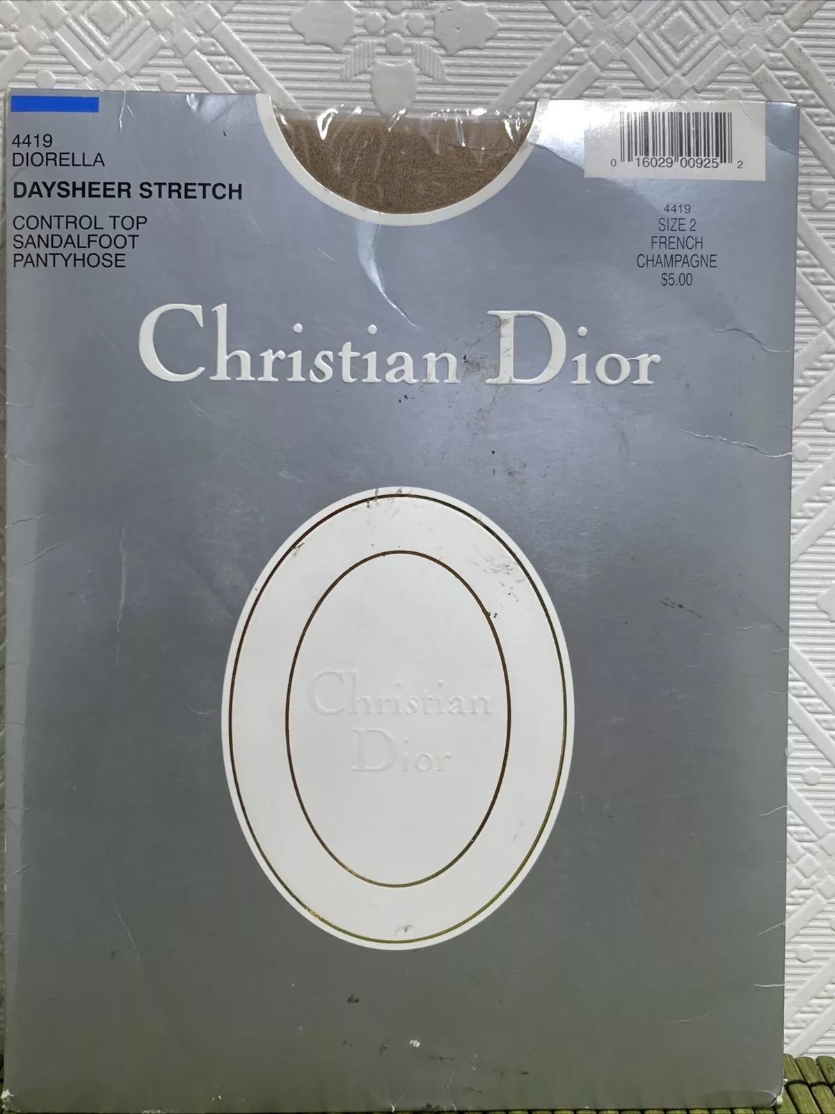 Christian Dior Collant Diorella Champagne de France Taille 2 Daysheer Sandale Stretch