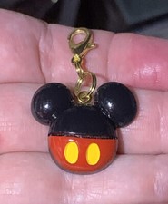Mickey Mouse Charm Zipper Pull  Keychain Add On Clip 