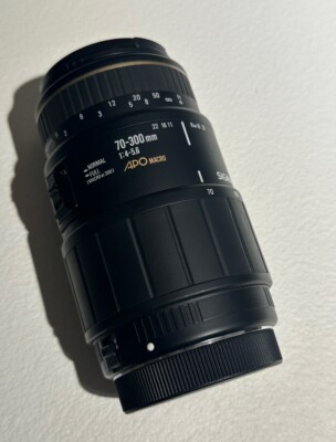Sigma 70-300 1:4-5.6 Macro App For Canon Fault Fault Error 1