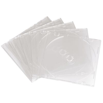 Hama CD Leerhüllen Schutz Hüllen Cases Boxen Slim (5mm Höhe) zw. 10   100 Stk.