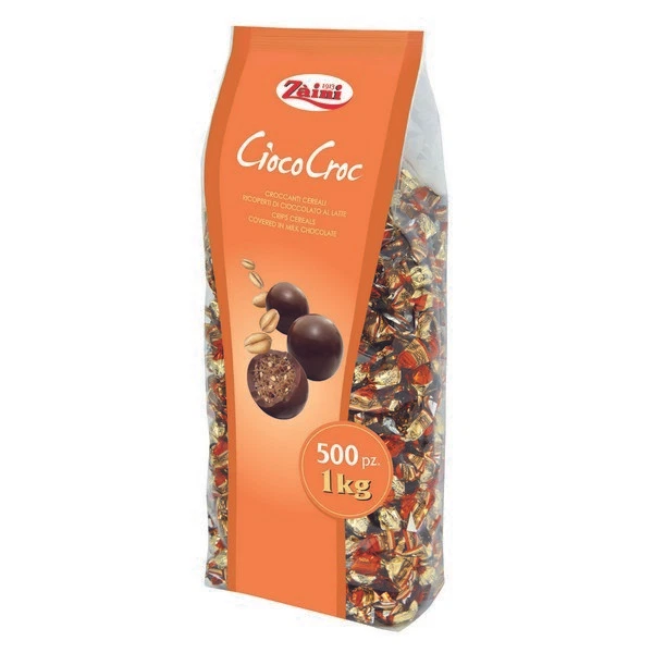 CARAMELLE CORTESIA CIOCCO CROC croccanti cereali 500 PZ CIRCA 1 KG ZAINI