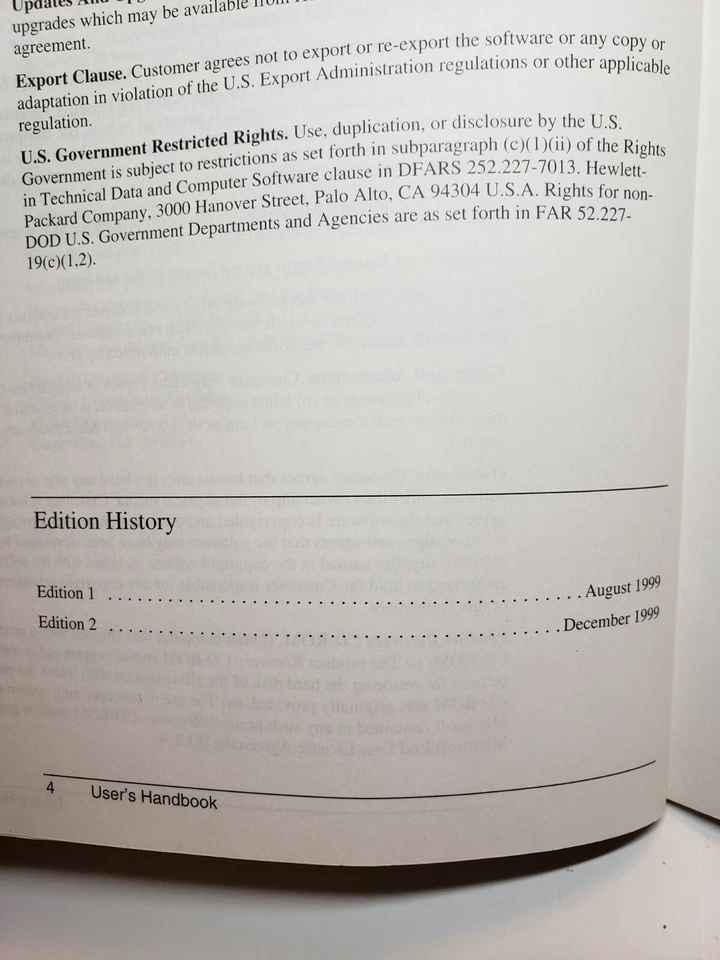 HP OmniBook 4150 Original Operating Guide Docs User's Handbook Vintage - Image 2 of 4