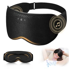 3D Bluetooth Sleeping Eye Mask Headphone Sleep Travel Music Eye Cover Wireless