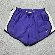 Nike Dri-Fit Running Shorts 255788-546 Youth Girls XL Purple Black White