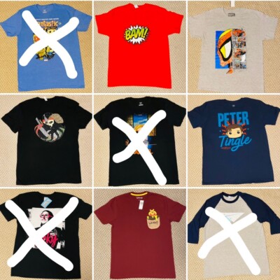 Assorted NEW Disney Marvel T Shirts Adult L Choose! 2 for $16 3 for $20 Weird Al