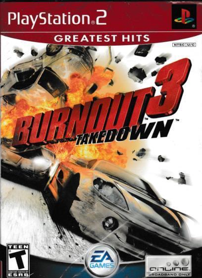 Burnout 3 Takedown PLAYSTATION 2 PS2 driving racing crash cars