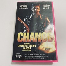 Chance VHS, 1990 90s Action Movie VHS Video Ex Rental Tape OOP Crime Film